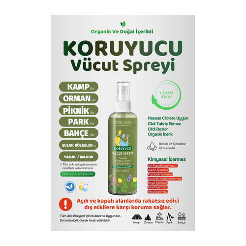 Narcissa Doğal Sivrisinek Koruyucu Sprey
